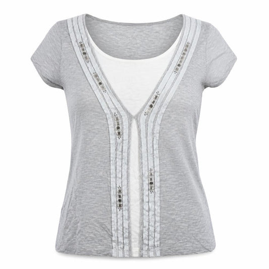 Womens UK Size 16 Marks and Spencer Grey Basic T-Shirt