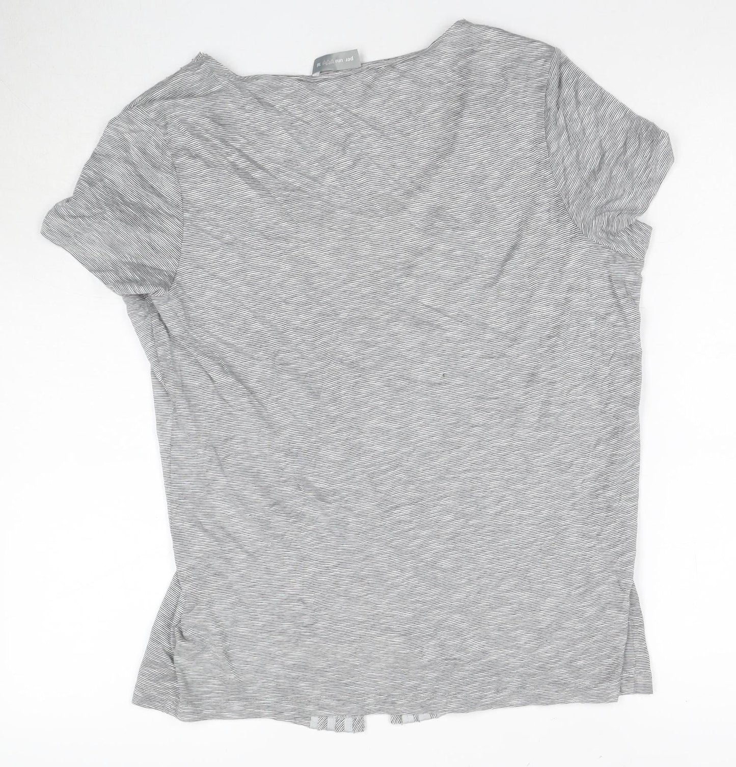 Womens UK Size 16 Marks and Spencer Grey Basic T-Shirt