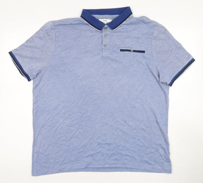 Marks and Spencer Men's Blue XL Polo Shirt