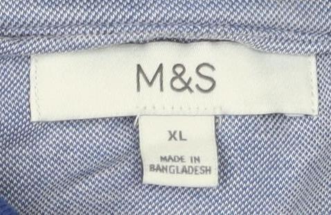 Marks and Spencer Men's Blue XL Polo Shirt