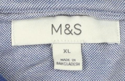 Marks and Spencer Men's Blue XL Polo Shirt