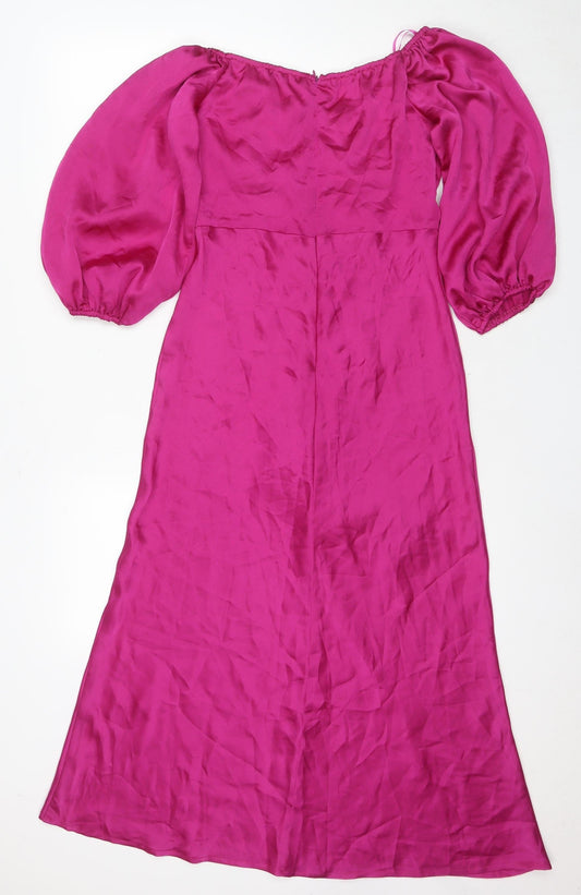 Quiz Women's Pink Long Shift Dress Size 10