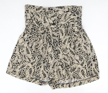Zara Women's Black Shorts XS, Cotton Blend