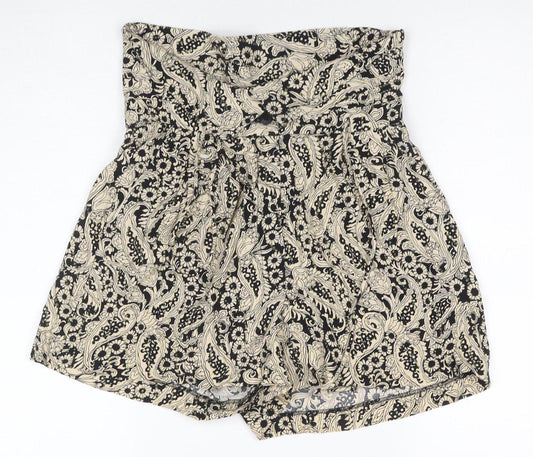 Zara Women's Black Shorts XS, Cotton Blend