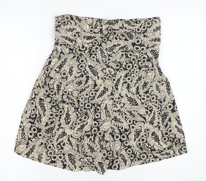 Zara Women's Black Shorts XS, Cotton Blend