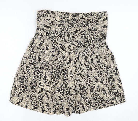 Zara Women's Black Shorts XS, Cotton Blend