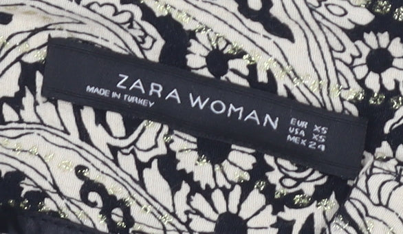 Zara Women's Black Shorts XS, Cotton Blend