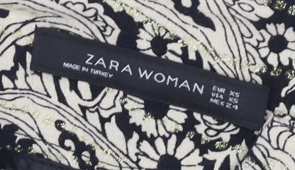 Zara Women's Black Shorts XS, Cotton Blend