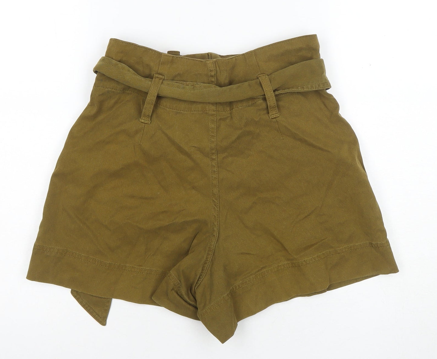 Topshop Women’s Brown Paperbag Shorts Size 8
