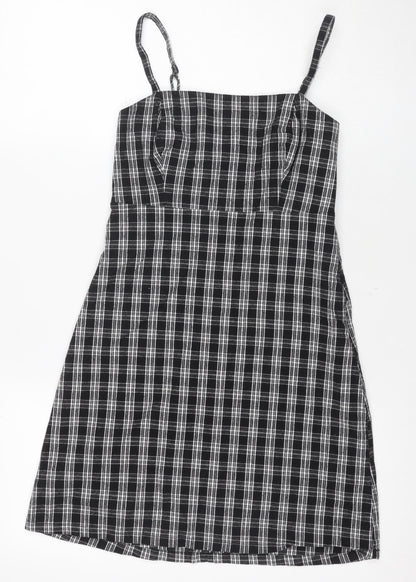 Hollister Women's Black XS Plaid Strappy Dress