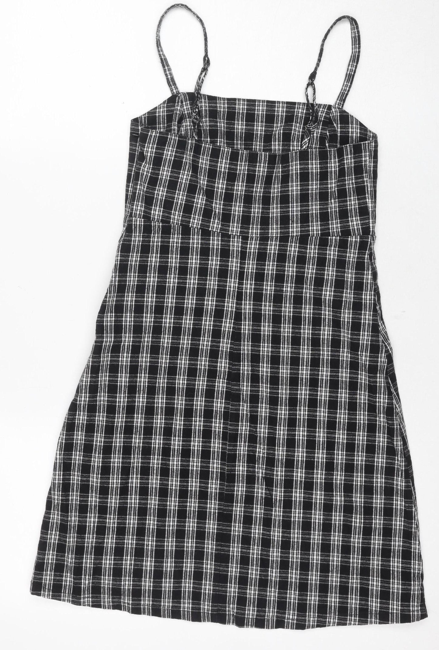 Hollister Women's Black XS Plaid Strappy Dress
