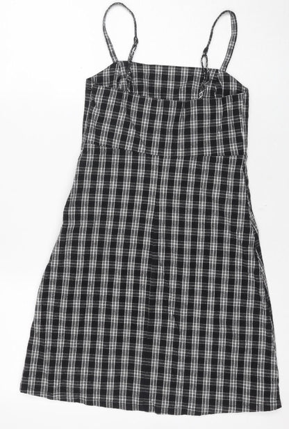Hollister Women's Black XS Plaid Strappy Dress