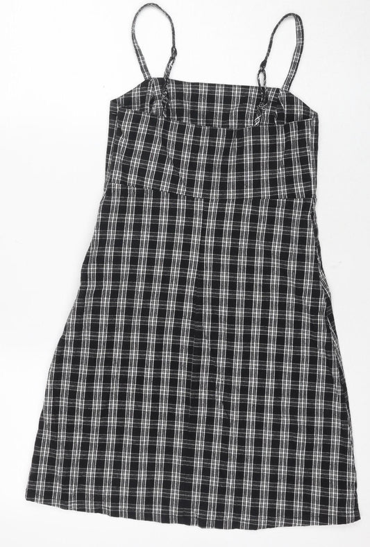 Hollister Women's Black XS Plaid Strappy Dress