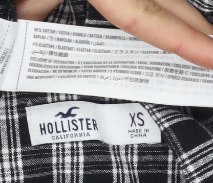 Hollister Women's Black XS Plaid Strappy Dress
