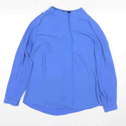 Womens UK Size 8 Oasis Blue Basic Blouse