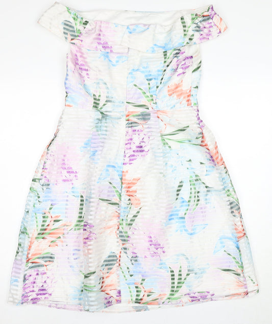 Dorothy Perkins Women's Multicoloured Floral Dress Size 12