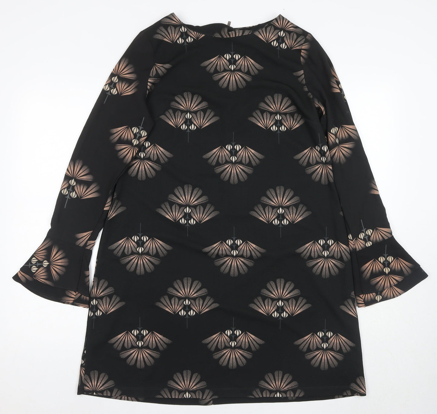 Next Women's Black Geometric Dress - Size 12