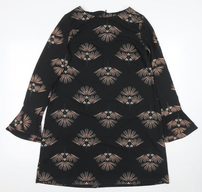 Next Women's Black Geometric Dress - Size 12