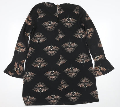 Next Women's Black Geometric Dress - Size 12