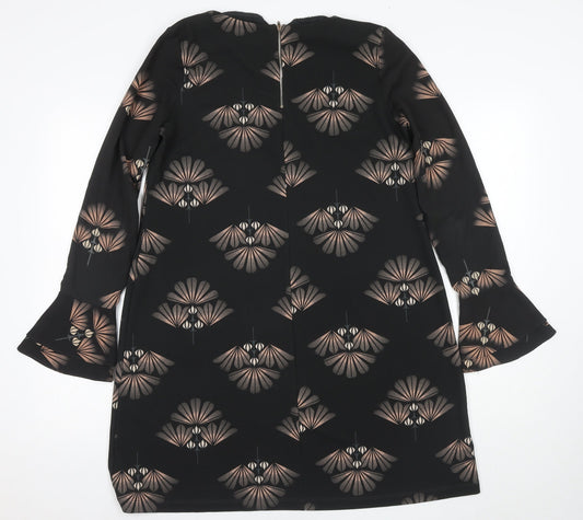 Next Women's Black Geometric Dress - Size 12