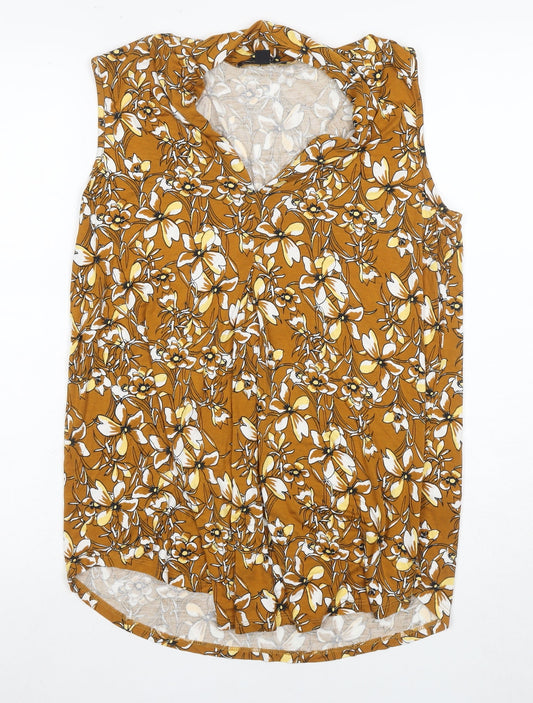Womens UK Size L Cable & Gauge Multicoloured  Tank