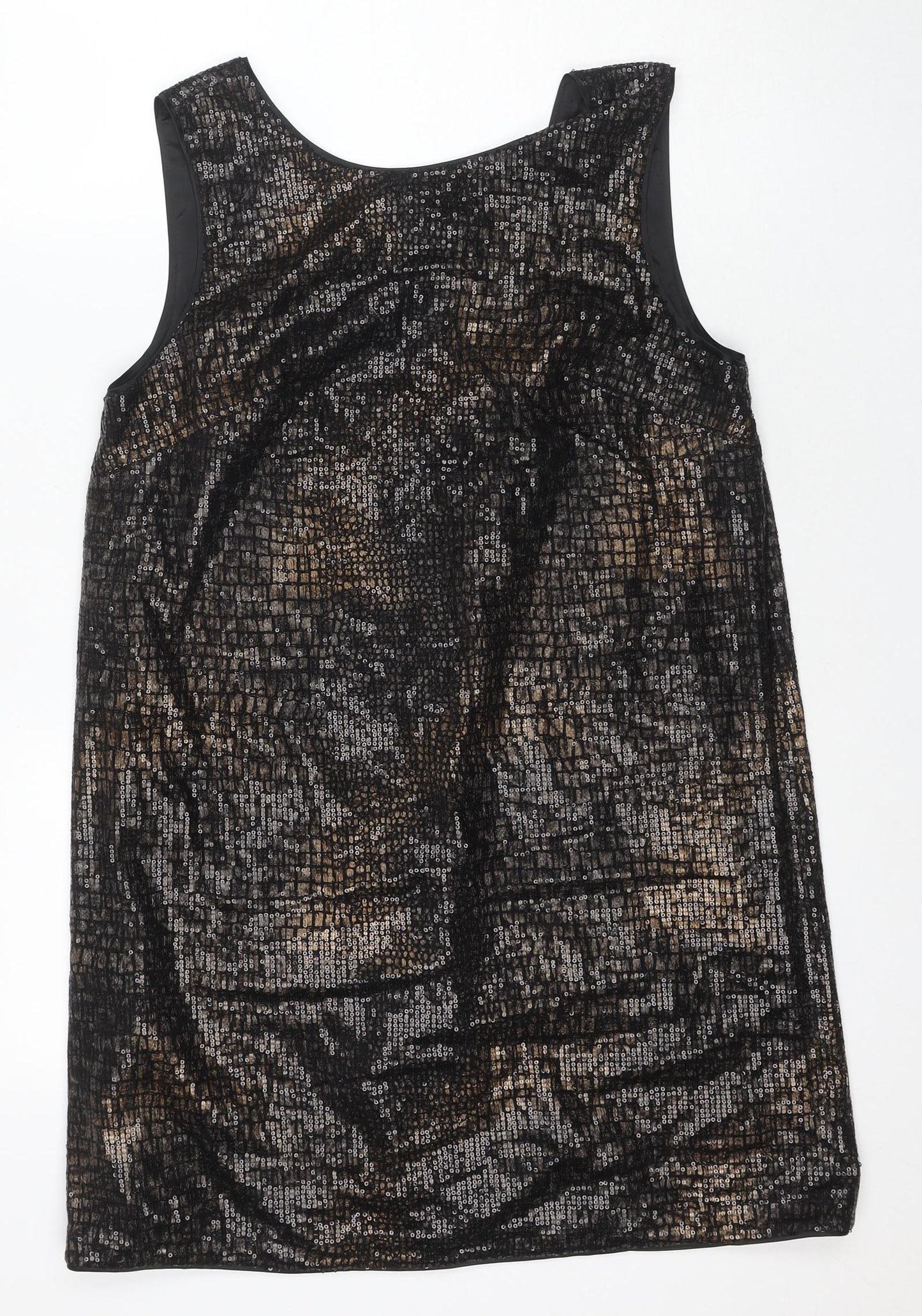 Next Women’s Black Sleeveless Sequin Dress Size 12