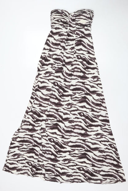 Next Women's Brown Animal Print Dress Size 8