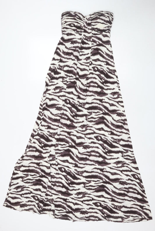 Next Women's Brown Animal Print Dress Size 8