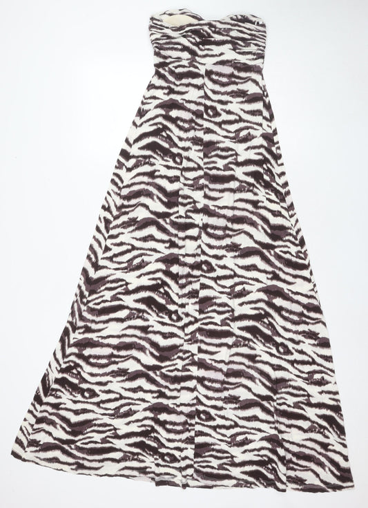 Next Women's Brown Animal Print Dress Size 8