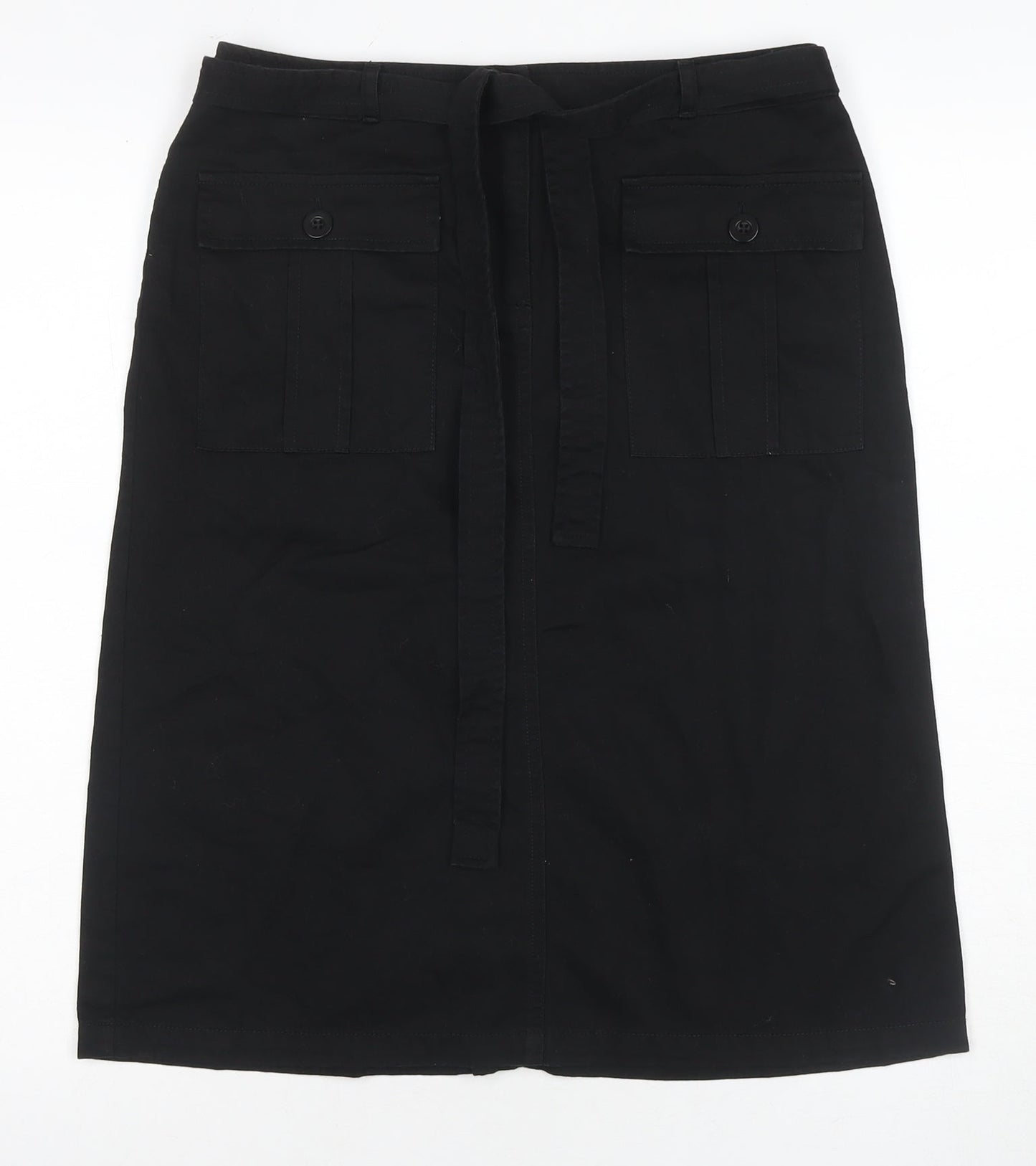Womens UK Size 10 Essentials Straight & Pencil Canvas Skirt