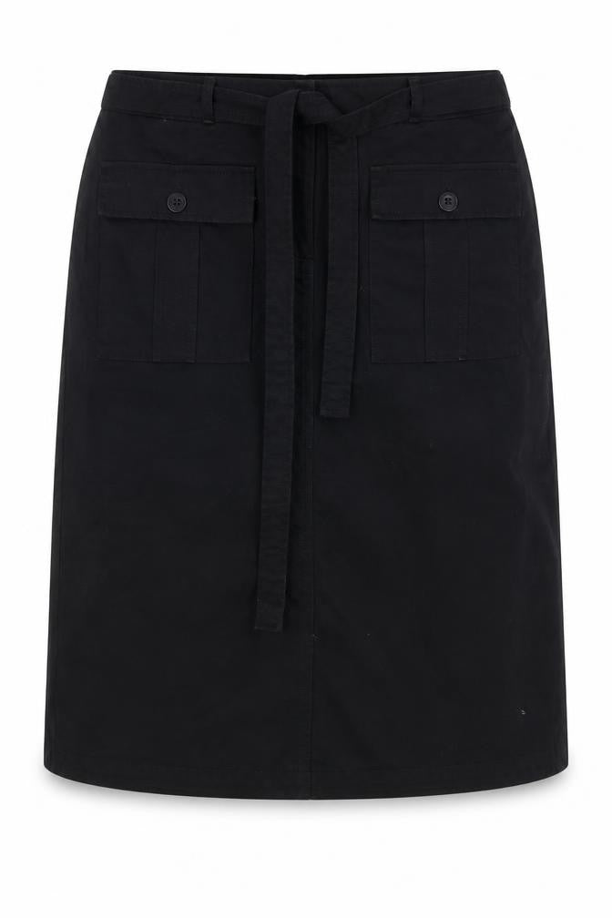Womens UK Size 10 Essentials Straight & Pencil Canvas Skirt