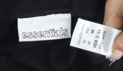 Womens UK Size 10 Essentials Straight & Pencil Canvas Skirt