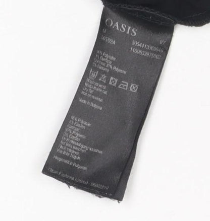 Oasis Women's Black Bodycon Dress, M, Geometric Party