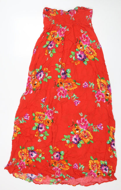 Next Women's Red Floral Dress Size 12