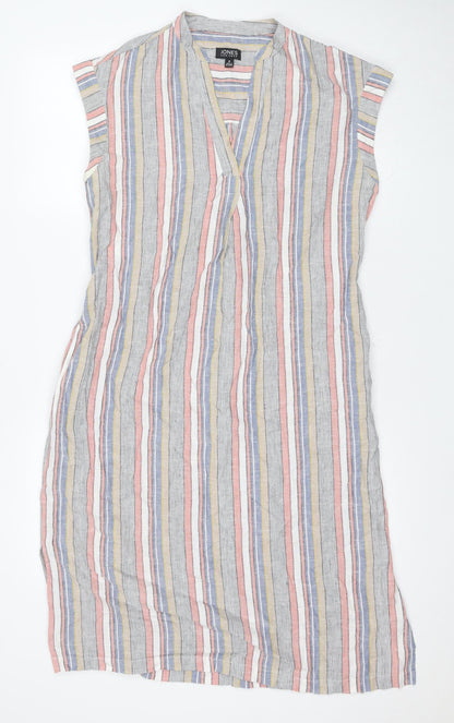 Jones New York Women's Multicoloured Striped Shift Dress
