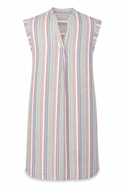 Jones New York Women's Multicoloured Striped Shift Dress