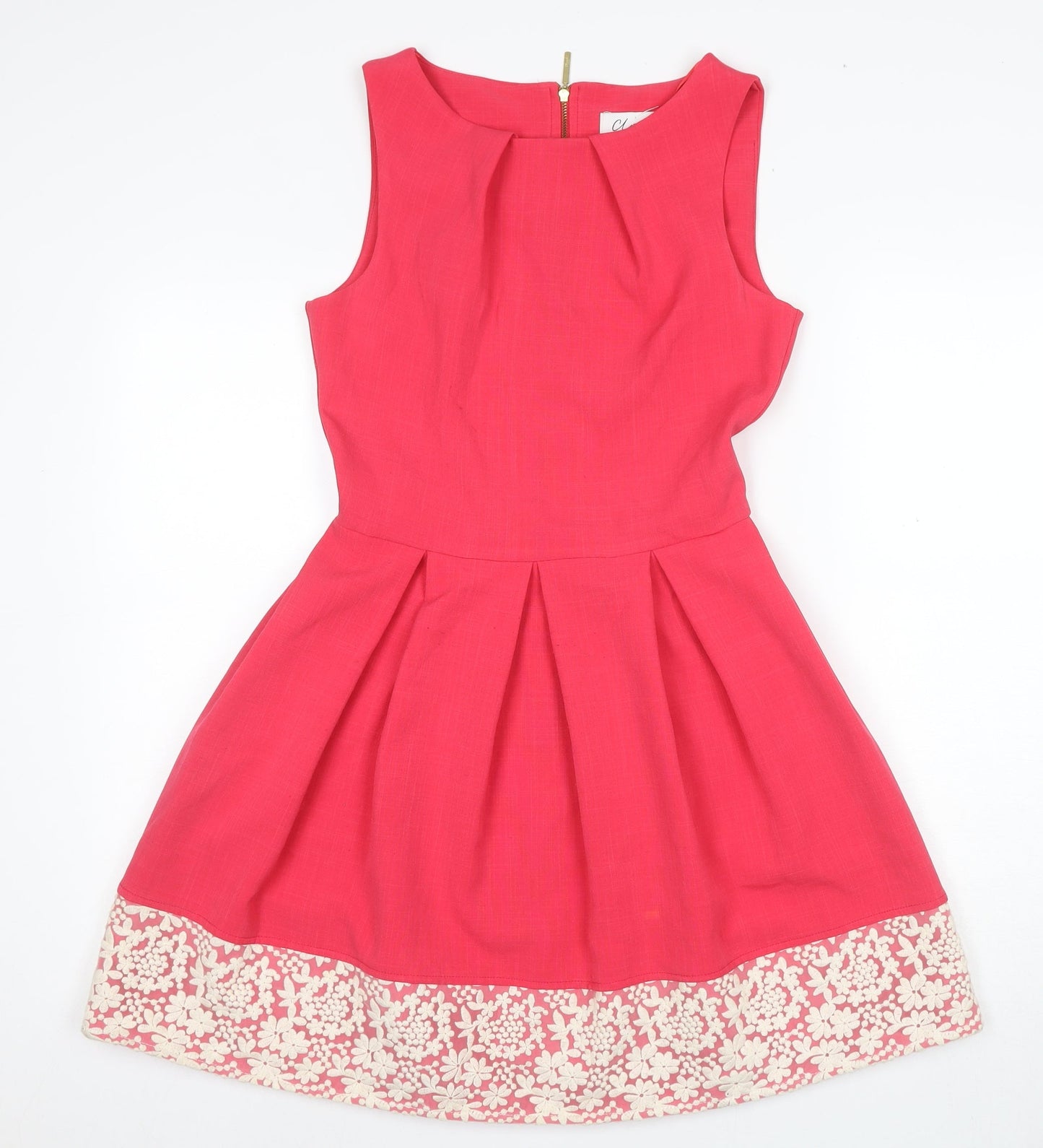 Closet London Pink Fit & Flare Women's Dress - Size 10