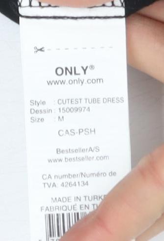 ONLY Women's Black Tube Dress - Size M, Casual