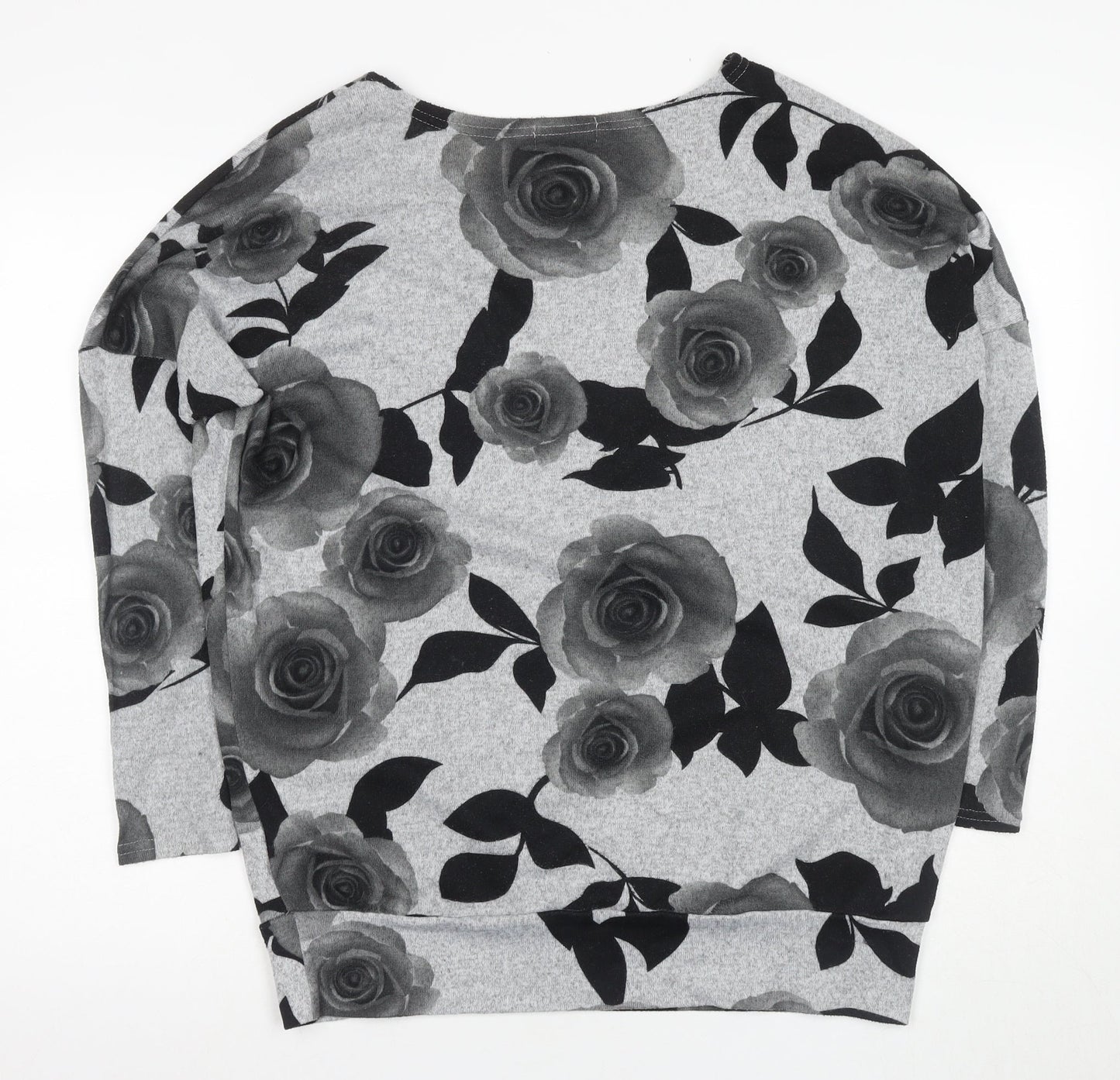 Womens UK Size 10 Apricot Multicoloured Jersey T-Shirt