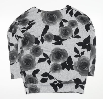 Womens UK Size 10 Apricot Multicoloured Jersey T-Shirt