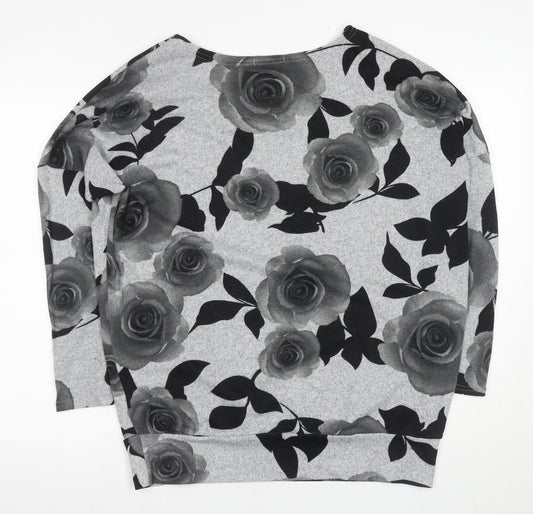 Womens UK Size 10 Apricot Multicoloured Jersey T-Shirt