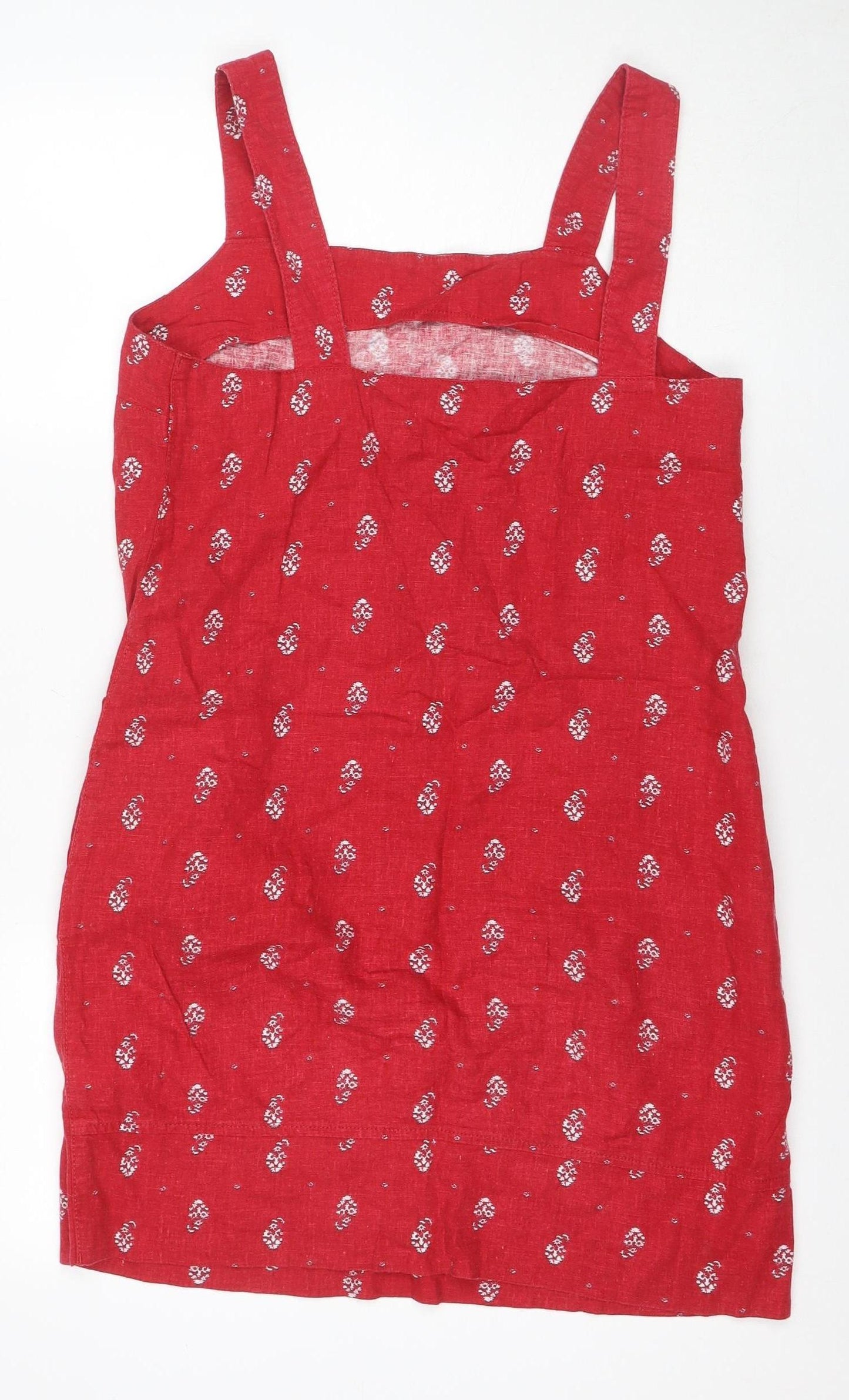Next Women's Red Floral Slip Dress, Size 10