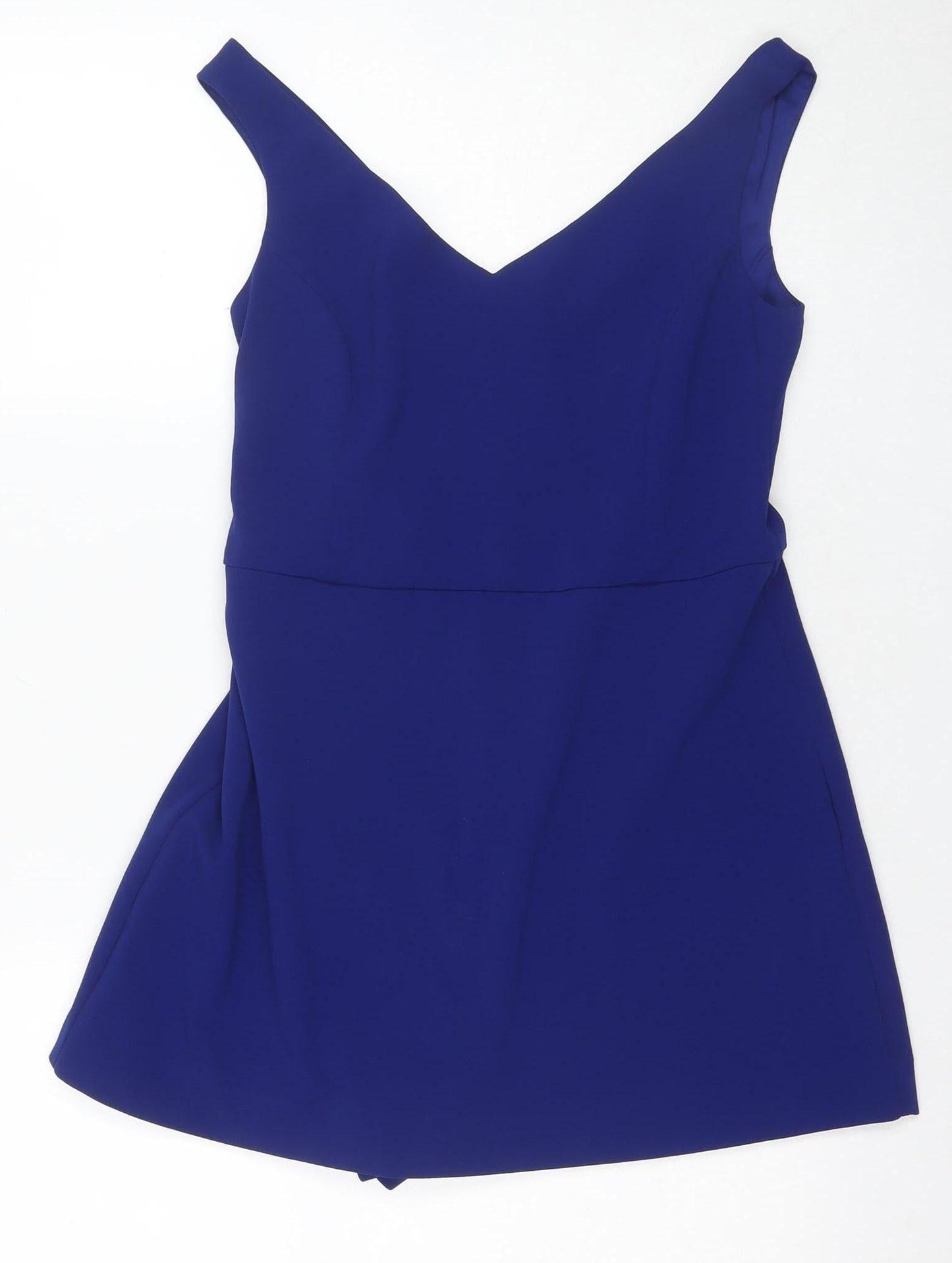 Zara Women's Blue Sleeveless Jumpsuit Size 12