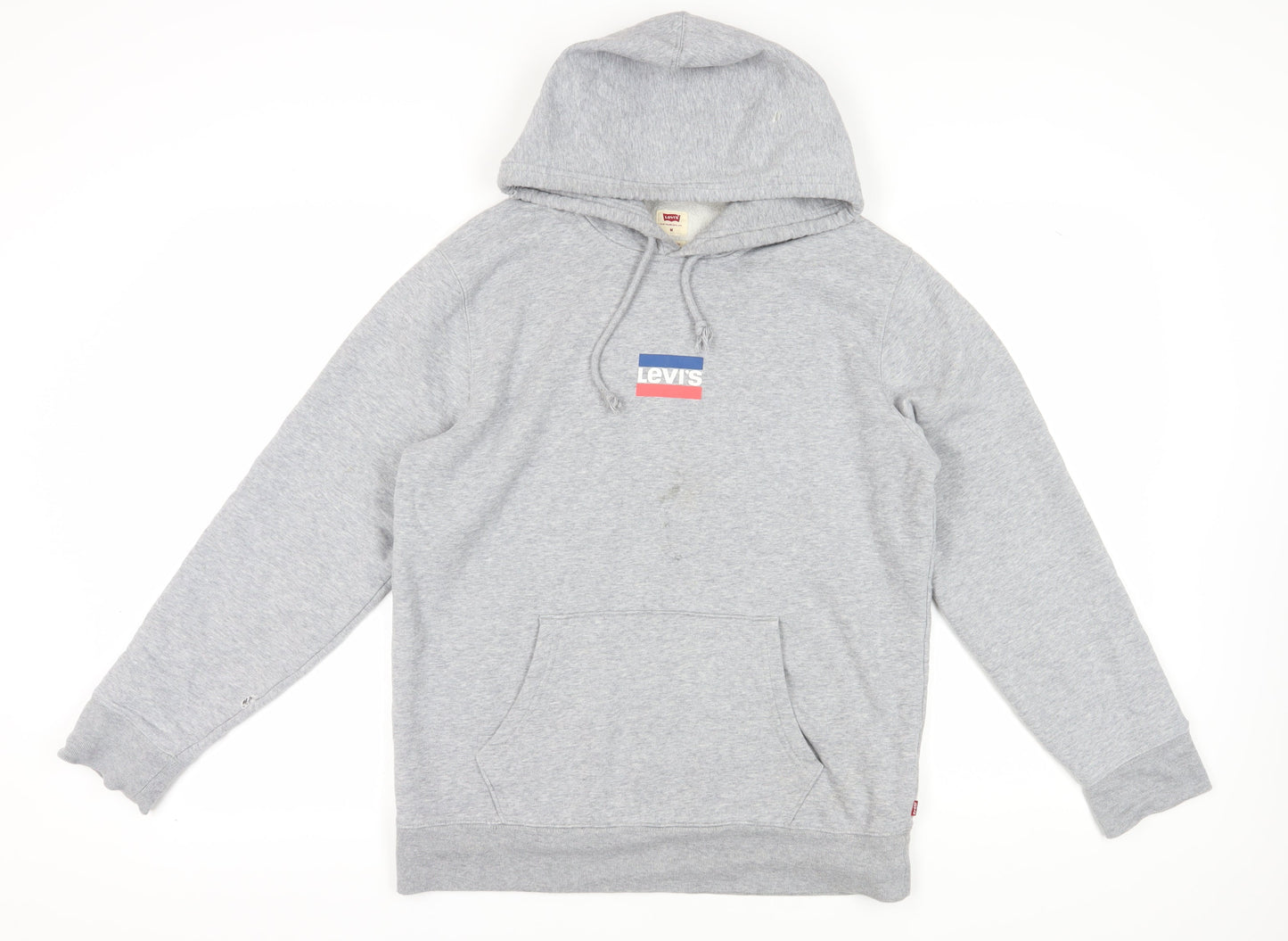 Mens UK Size M Levi's Grey Pullover Hoodie