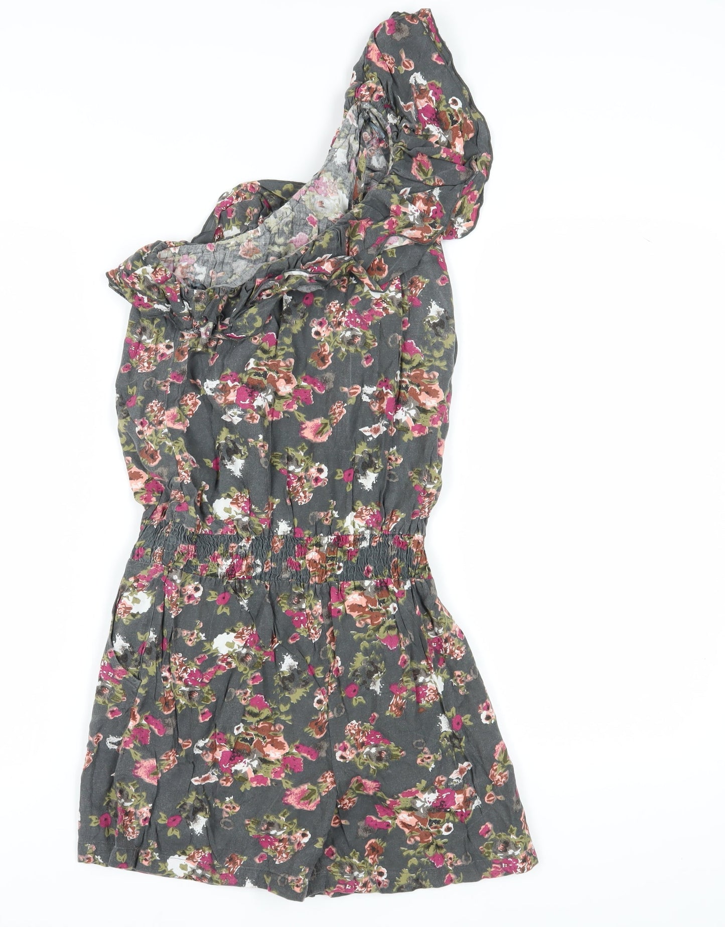 Next Women's Multicoloured Floral Cotton Playsuit S