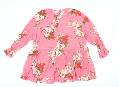 Womens UK Size L Masai Pink Tunic Blouse