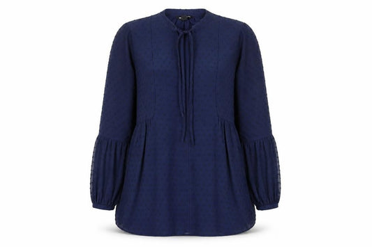 Womens UK Size 8 Whistles Blue Tunic Blouse
