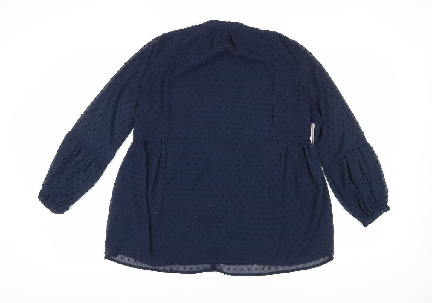 Womens UK Size 8 Whistles Blue Tunic Blouse