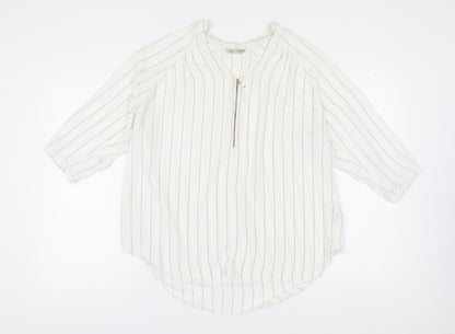 Womens UK Size 18 Marks and Spencer Ivory Basic Blouse