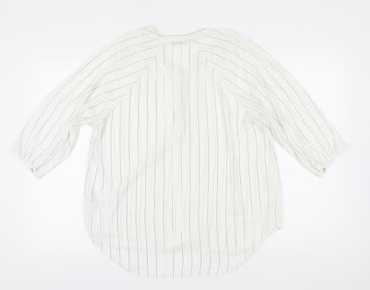 Womens UK Size 18 Marks and Spencer Ivory Basic Blouse